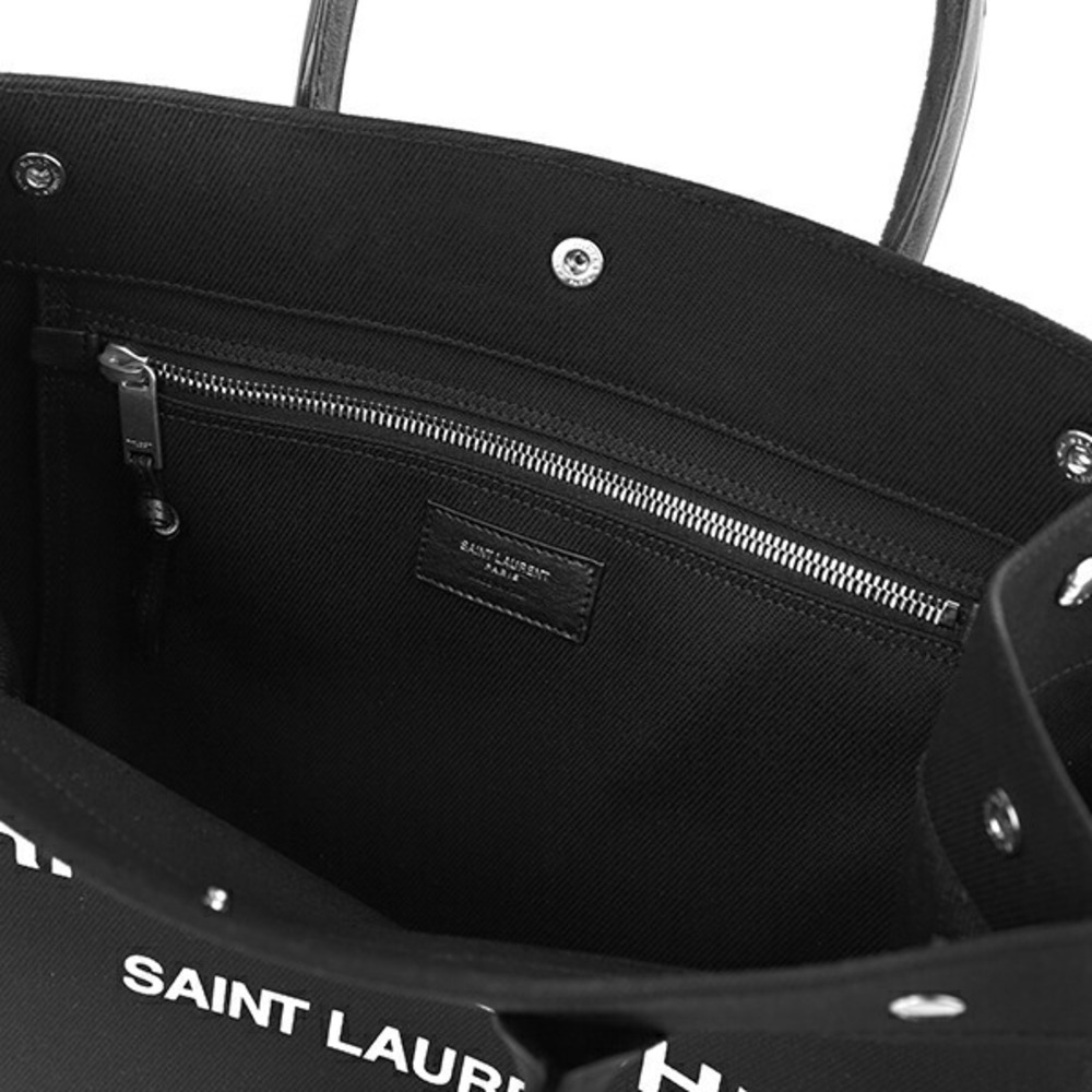 Saint Laurent Tote Bag Shopping Black - Picture 7 of 9
